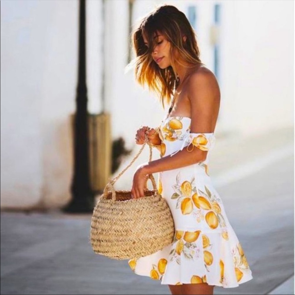 For Love & Lemons Lemonade Mini Dress